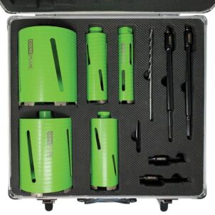DCDKIT11 Diamond Dry Core Drill Bit Set, 11 Piece