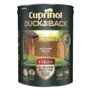 Ducksback 5 Year Waterproof for Sheds & Fences Autumn Gold 5 litre