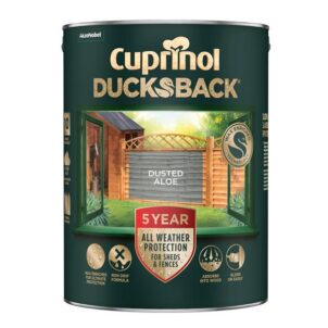 Ducksback 5 Year Waterproof for Sheds & Fences Dusted Aloe 5 litre