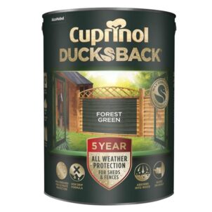 Ducksback 5 Year Waterproof for Sheds & Fences Forest Green 5 litre