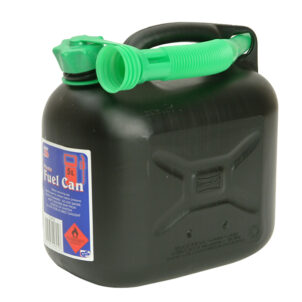Diesel Fuel Can & Spout Black 5 litre