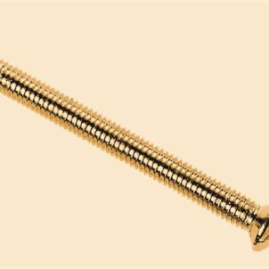 Brass Switch/Socket Plate Screws 3.5 x 50mm (Pack of 10)