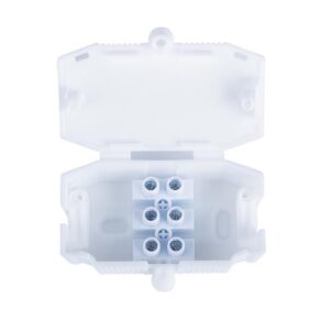 3 Pole Connector Box 10A White