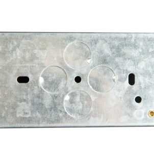 Metal Back Box 2-Gang 35mm