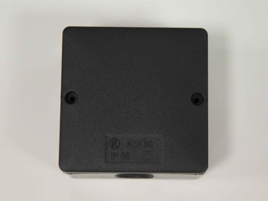 IP66 Junction Box Black 81 x 81mm