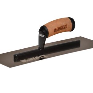 Curved Gold Stainless Steel Finishing Trowel 14in