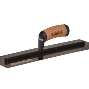 Curved Gold Stainless Steel Finishing Trowel 16in