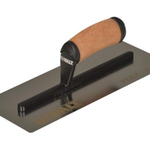 0.5mm FLEX Stainless Steel Flat Trowel, Leather Handle 12in