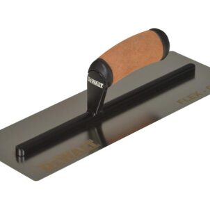 0.5mm FLEX Stainless Steel Flat Trowel, Leather Handle 14in