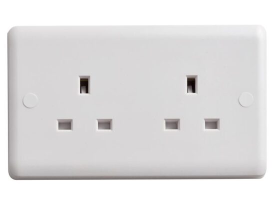 Unswitched Socket 2-Gang 13A