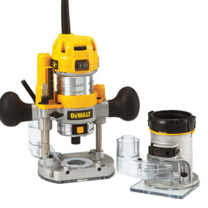 D26204K 1/4in Premium Plunge & Fixed Base Combi Router 900W 240V - Image 3