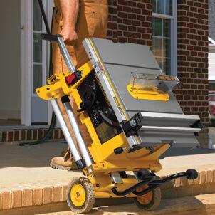 DEWDE7400-XJ Heavy-Duty Rolling Table Saw Stand - Image 4