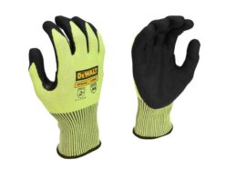 Hi-Vis Cut D Grip Gloves – L (Size 9)
