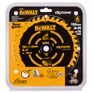 Cordless Mitre Saw Blade For DCS365 184 x 16mm x 40T