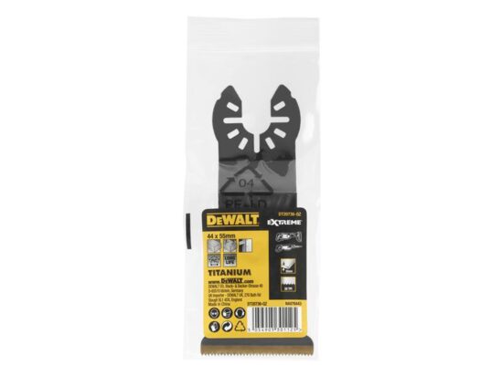 DT20736 Titanium Wood/Metal Multi-tool Blade 55 x 44mm - Image 2