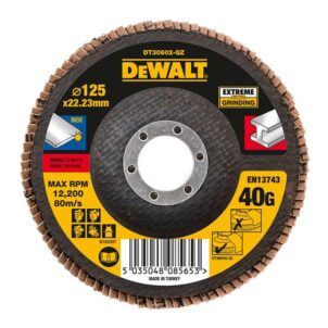 DT30602 Extreme Metal Flap Disc 125 x 22.2mm x 40G