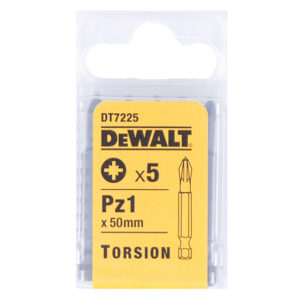DT7225 Torsion Bits PZ1 x 50mm (Pack 5)