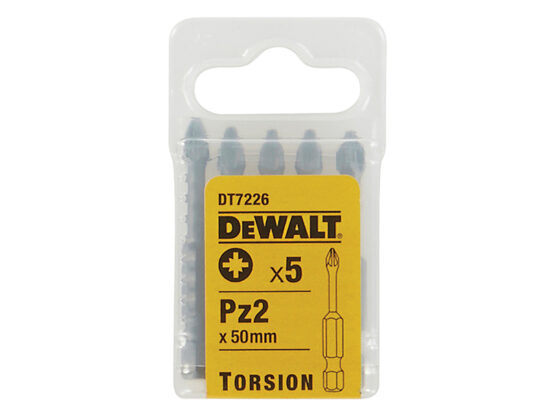 DT7226 Torsion Bits PZ2 x 50mm (Pack 5) - Image 2