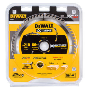XR FlexVolt Table Saw Blade 210 x 30mm x 60T