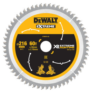 XR FlexVolt Circular Saw Blade 216 x 30mm x 60T
