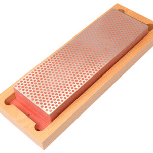 Diamond Whetstone 200mm Wooden Box Red 600 Grit Fine
