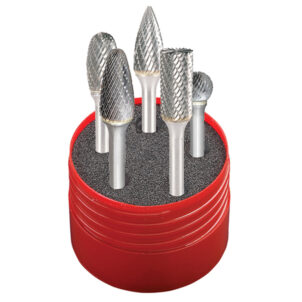Solid Carbide Rotary Burr Cylindrical Set 5 Piece