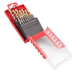 A095 Compact Set HSS TiN Drill Set of 19 1.0-10 x 0.5mm