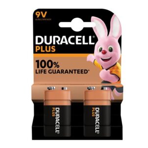 9V Plus Power +100% Batteries (Pack 2)