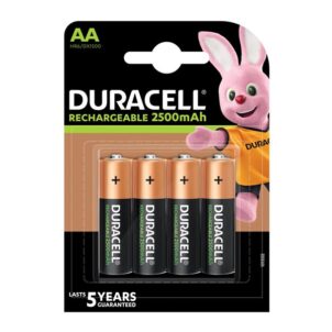 AA Cell 2500Mah Rechargeable Batteries (Pack 4)