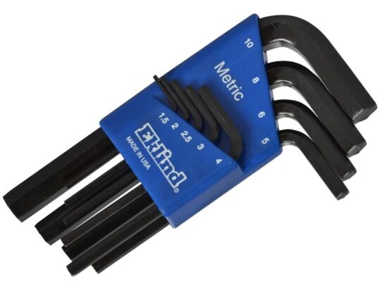 REK10509 Metric Short Handle Hex L-Key Set, 9 Piece