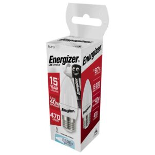LED ES (E27) Opal Candle Non-Dimmable Bulb, Daylight 470 lm 5.2W