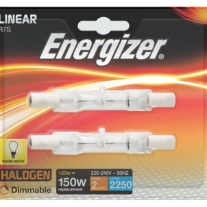 Halogen R7S 78mm Eco Linear Dimmable Bulb, 2250 lm 120W (Pack 2)