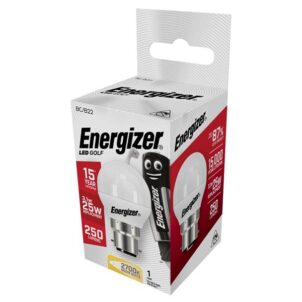 LED BC (B22) Opal Golf Non-Dimmable Bulb, Warm White 250 lm 3.1W