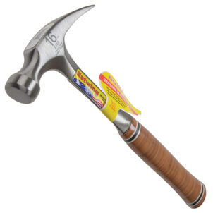 E16S Straight Claw Hammer - Leather Grip 450g (16oz)