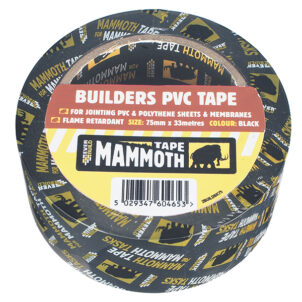 Builder's PVC Tape 50mm x 33m Black