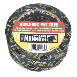 Builder's PVC Tape 75mm x 33m Black