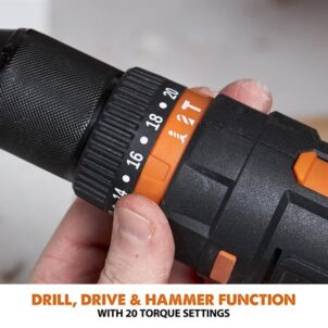 R13CMB-Li EXT Combi Drill 18V 1 x 2.0Ah Li-ion - Image 2