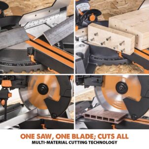 R255SMS-DB+ Multi-Material Sliding Mitre Saw 255mm 1600W 110V