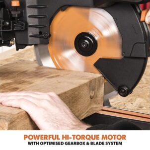R255SMS-DB+ Multi-Material Sliding Mitre Saw 255mm 1600W 110V - Image 4