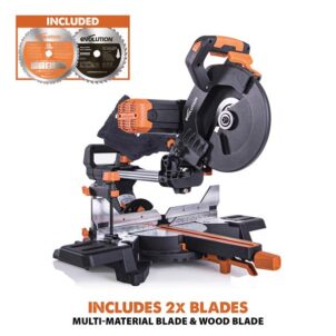 R255SMS-DB+ Multi-Material Sliding Mitre Saw 255mm 2000W 240V