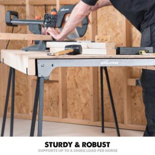 Metal Folding Sawhorse Stand (Twin Pack) - Image 2