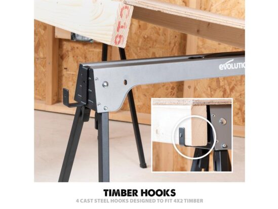 Metal Folding Sawhorse Stand (Twin Pack) - Image 4