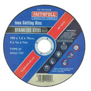 Inox Cutting Disc 100 x 1.2 x 16mm