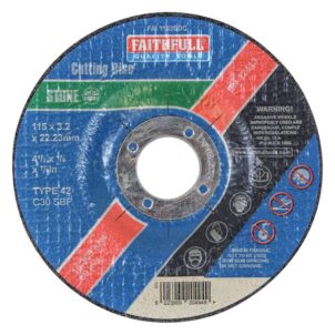Depressed Centre Stone Cutting Disc 115 x 3.2 x 22.23mm