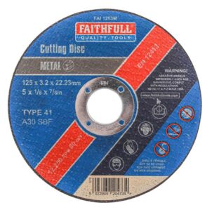 Metal Cut Off Disc 125 x 3.2 x 22.23mm