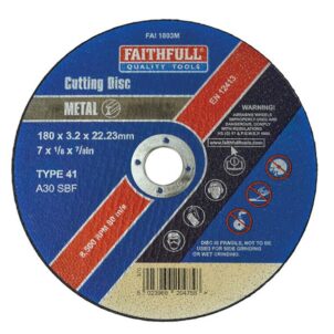 Metal Cut Off Disc 180 x 3.2 x 22.23mm