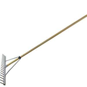 Aluminium Landscape Rake Wooden Handle FSC 100% - Image 2