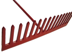 Asphalt Rake 16 Flat Teeth – Tubular Steel Shaft