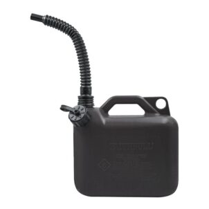 Plastic Fuel Can Black 5 litre