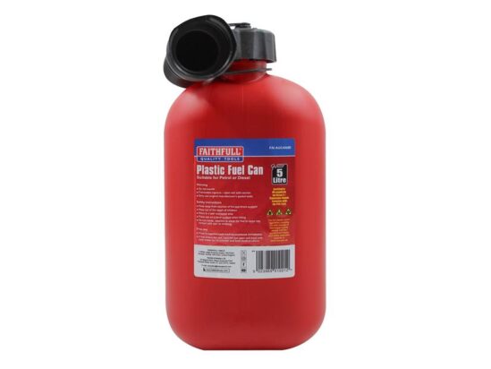 Plastic Fuel Can Red 5 litre - Image 2